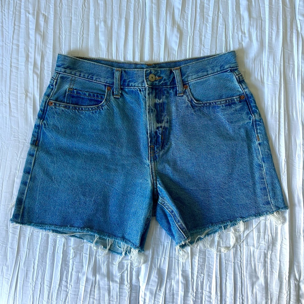 Old Navy Slouchy Straight High Rise Denim Shorts